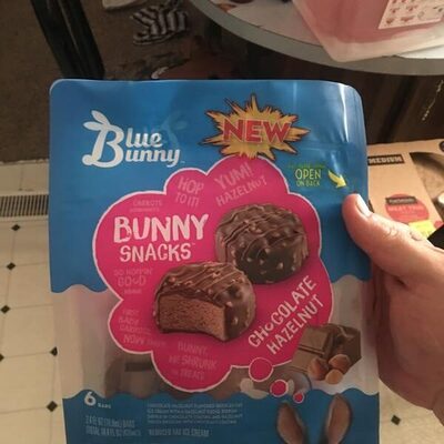 Chocolate Hazelnut Flavored Reduced Fat Ice Cream With A Hazelnut Fudge Ribbon Dipped In Chocolaty Coating And Hazelnut Pieces Drizzled With Chocolaty Coating Bars, Chocolate Hazelnut