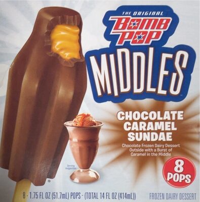 Chocolate Caramel Sundae Chocolate Frozen Dairy Dessert Outside With A Burst Of Caramel In The Middle Pops, Chocolate Caramel Sundae