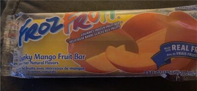 Chunky Mango Gourmet Frozen Fruit Bar, Chunky Mango