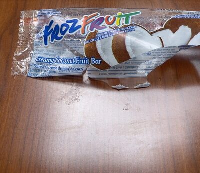 Creamy Coconut Gourmet Frozen Fruit Bar, Creamy Coconut