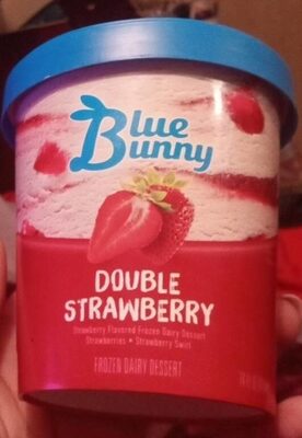 Double Strawberry Flavored Frozen Dairy Dessert, Double Strawberry
