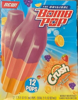 Crush Grape, Strawberry & Orange Flavored Frozen Confection, Crush