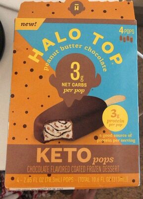 Peanut Butter Chocolate Keto Pops, Peanut Butter; Chocolate