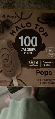 Brownie Batter Light Ice Cream Pops, Brownie Batter