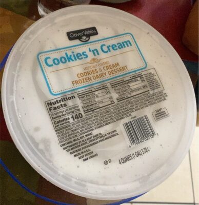 Cookies & Cream Frozen Dairy Dessert, Cookies & Cream