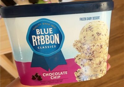 Chocolate Chip Vanilla Frozen Dairy Dessert With Chocolate Flavored Chips, Chocolate Chip