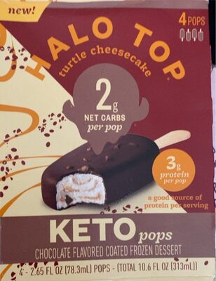 Turtle Cheesecake Keto Pops, Chocolate
