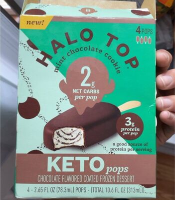 Mint Chocolate Cookie Keto Pops, Mint Chocolate Cookie