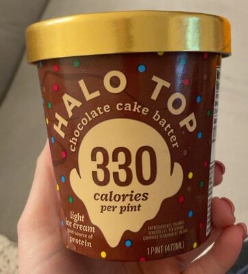 Creamery Chocolate Cake Batter Light Ice Cream, Chocolate