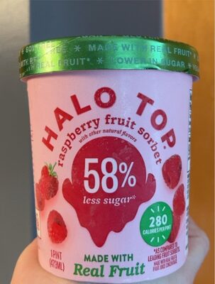 Raspberry Fruit Sorbet, Raspberry