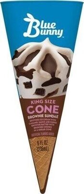 King Size Cone Brownie Sundae
