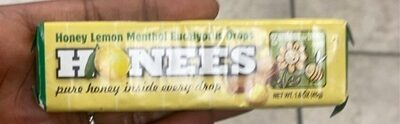 Honey Lemon Menthol Eucalyptus Drops, Honey Lemon Menthol Eucalyptus
