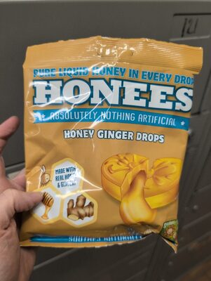 Honey Ginger Drops, Honey; Ginger