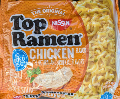 Nissin, Top Ramen, Ramen Noodle Soup, Chicken, Chicken