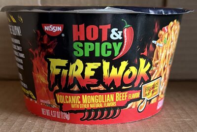 Fire Wok Volcanic Mongolian Beef Flavor Stir Fry Asian Noodles In Sauce, Beef