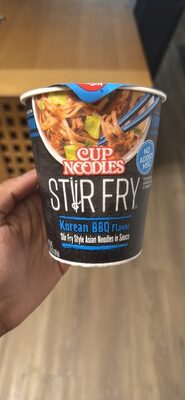 Korean BBQ Stir Fry Style Asian Cup Noodles In Sauce, Korean BBQ