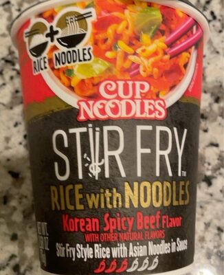 Stir Fry Korean Spicy Beef Flavor Rice With Noodles, Korean Spicy Beef