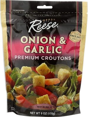 Onion & Garlic Croutons, Onion; Garlic