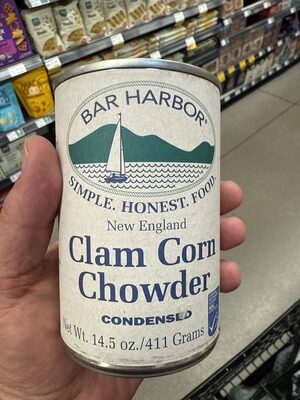 Clam Corn New England Style Chowder Condensed, Clam Corn