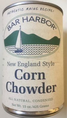 New England Style Condensed Corn Chowder, New England Style