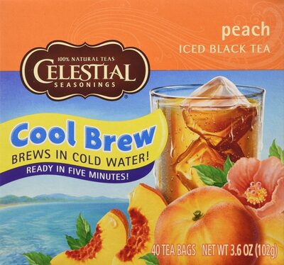Black Iced Tea Bags, Peach