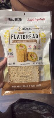 Mini Lavash Flatbread With Whole Grain & Flax Seeds, With Whole Grain & Flax Seeds