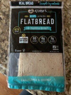 Cauliflower & Coconut Mini Lavash Flatbread, Cauliflower & Coconut