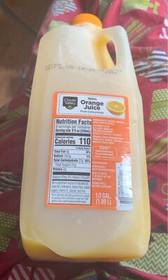100% Orange Juice From Concentrate, Orange