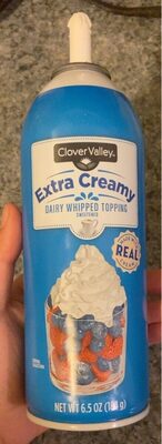 Sweetened Extra Creamy Dairy Whipped Topping, Sweetened Extra Creamy