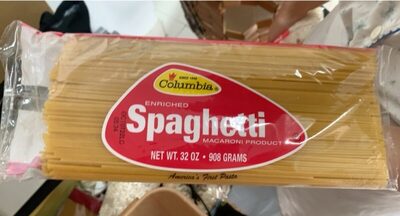 Enriched Macaroni Product, Spaghetti
