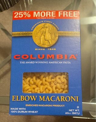 Enriched Macaroni Product, Elbow Macaroni