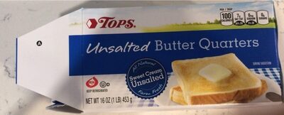 Unsalted Butter Quarters, Unsalted