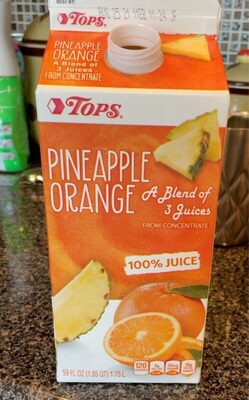 Pineapple Orange 100% Juice From Concentrate, Pineapple Orange