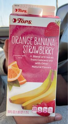 Orange Banana Strawberry 100% Juice A Blend Of 6 Juices From Concentrate, Orange Banana Strawberry