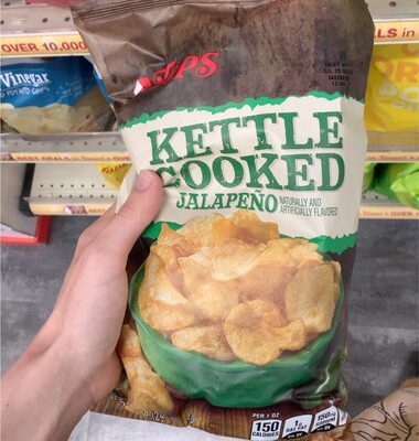 Gluten Free Jalapeno Flavored Kettle Cooked Potato Chips, Jalapeno