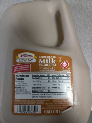 Chocolate 1% Lowfat Milk, Chocolate