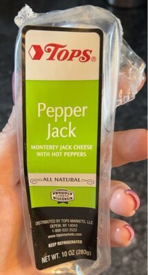 Pepper Jack Monterey Jack Cheese With Hot Peppers, Pepper Jack With Hot Peppers