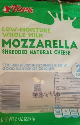 Mozzarella Low-Moisture Whole-Milk Shredded Cheese, Mozzarella