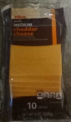 Medium Cheddar Sliced Cheese, Medium Cheddar