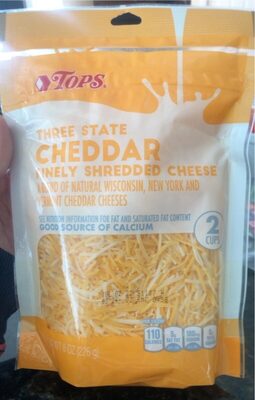 3 State Sharp Cheddar Cheese Blend Vermont, Wisconsin, And New York Cheddar Fancy Shredded Cheeses, 3 State Sharp Cheddar Cheese Blend