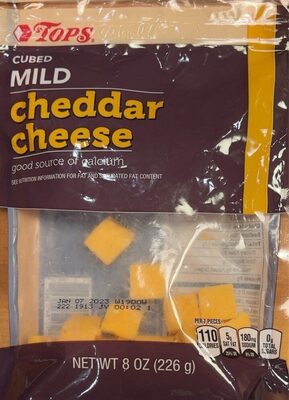 Mild Cheddar Cubed Cheese, Mild Cheddar