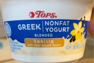 Vanilla Blended Greek Nonfat Yogurt, Vanilla