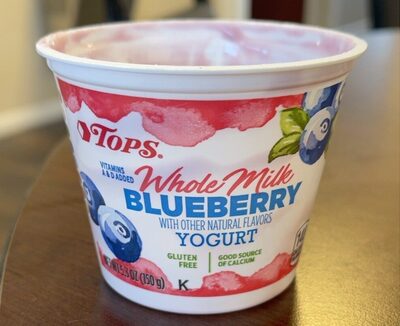 Blueberry Blended Whole Milk Yogurt, Blueberry