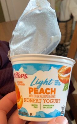 Peach Light Nonfat Yogurt, Peach