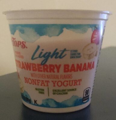 Strawberry Banana Light Nonfat Yogurt, Strawberry Banana