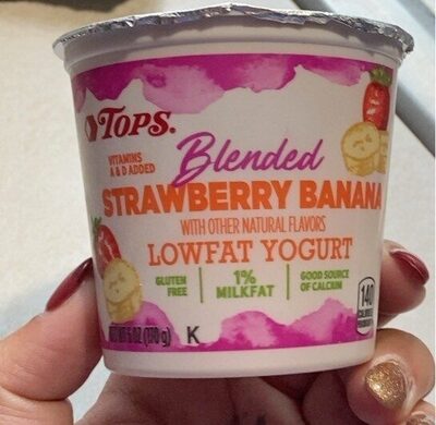 Strawberry Banana Blended Lowfat Yogurt, Strawberry Banana