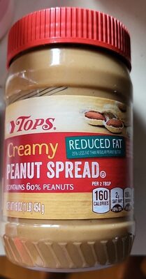 Creamy Reduced Fat Peanut Spread, Creamy