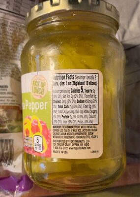 Mild Banana Pepper Rings, Mild