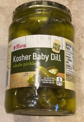 Kosher Baby Dill Whole Pickles, Kosher Baby Dill
