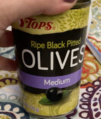 Medium Ripe Black Pitted Olives